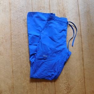 Cherokee Workwear Scrub Pants Royal Blue XS TALL
